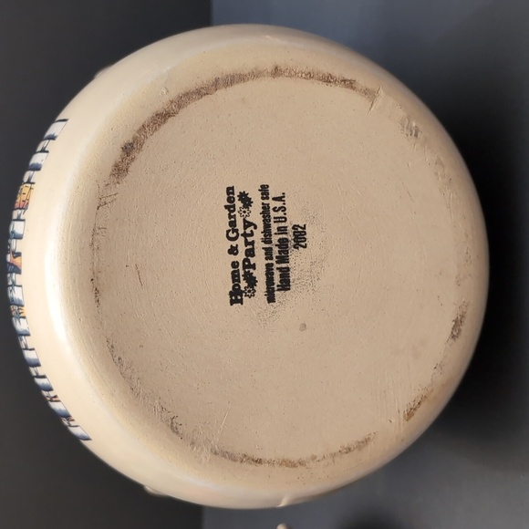 Home & Garden Party 2002 Handmade Stoneware Bean Pot. - Picture 9 of 13